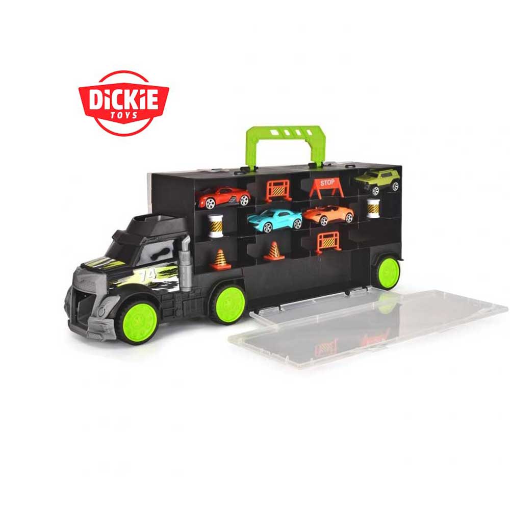 Rotaļu treileris (koferis) un 4 mašīnas