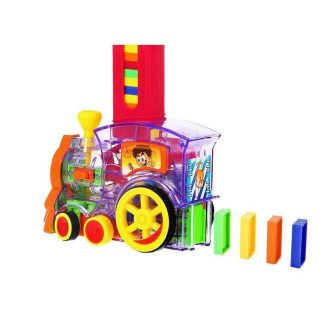 Rotaļu Domino Train vilciens lokomotīve domino kauliņi