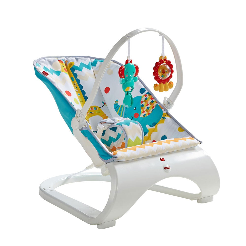 Fisher-Price Colourful Carnival mazuļu šūpuļkrēsls, vibrokrēsls