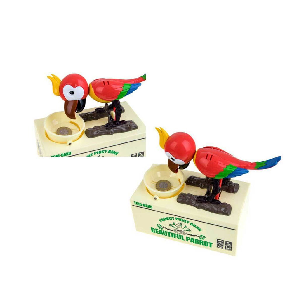 Копилка для монет с попугаем