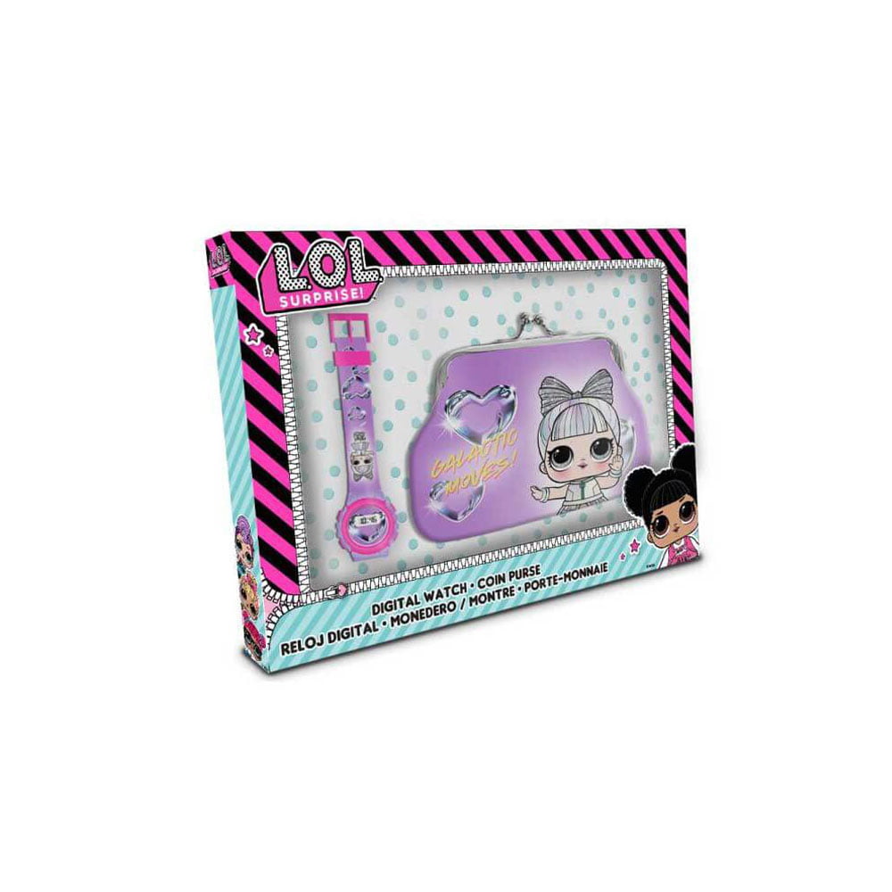 Детские наручные часы и кошелёк лол