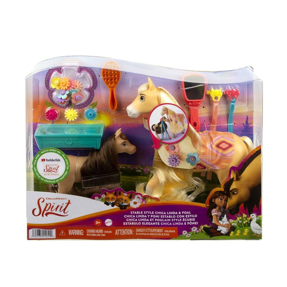 Spirit Stable Style Chica Linda And Foal HCH38 игрушечные лошади