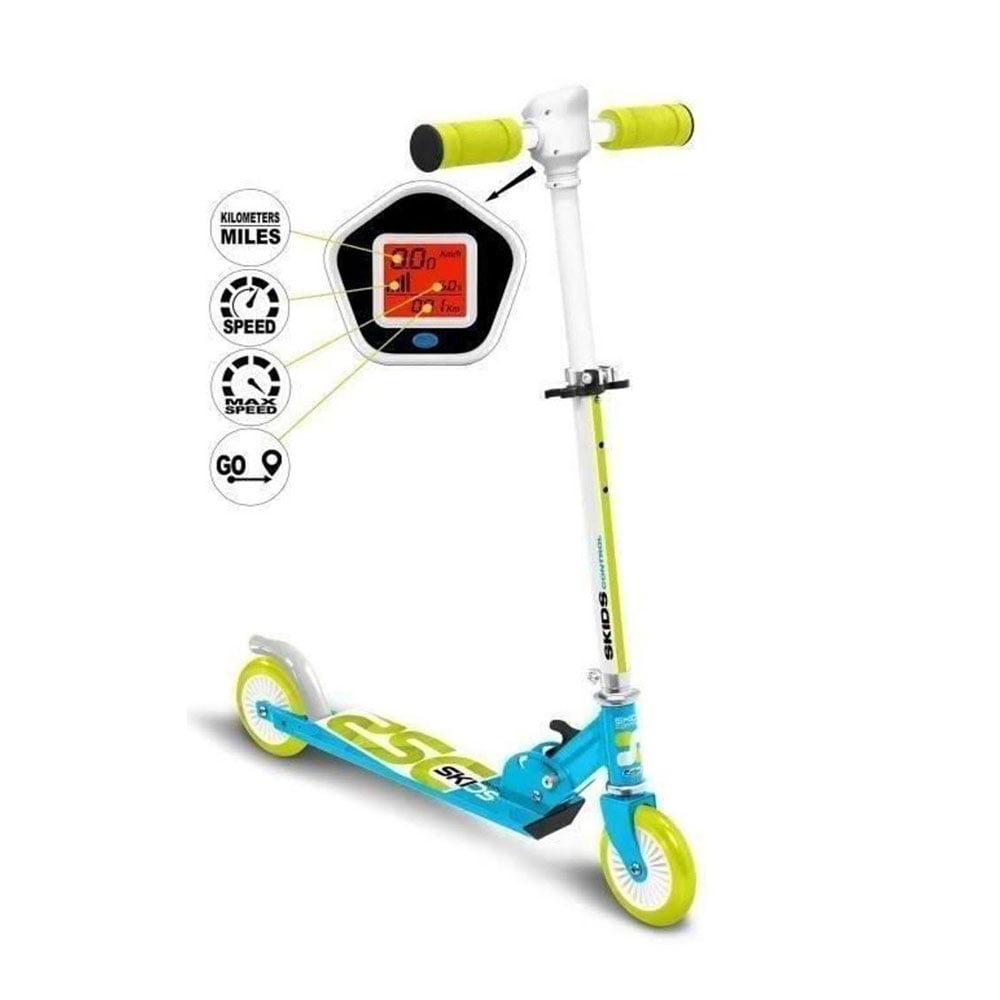 Детский самокат со спидометром Skids