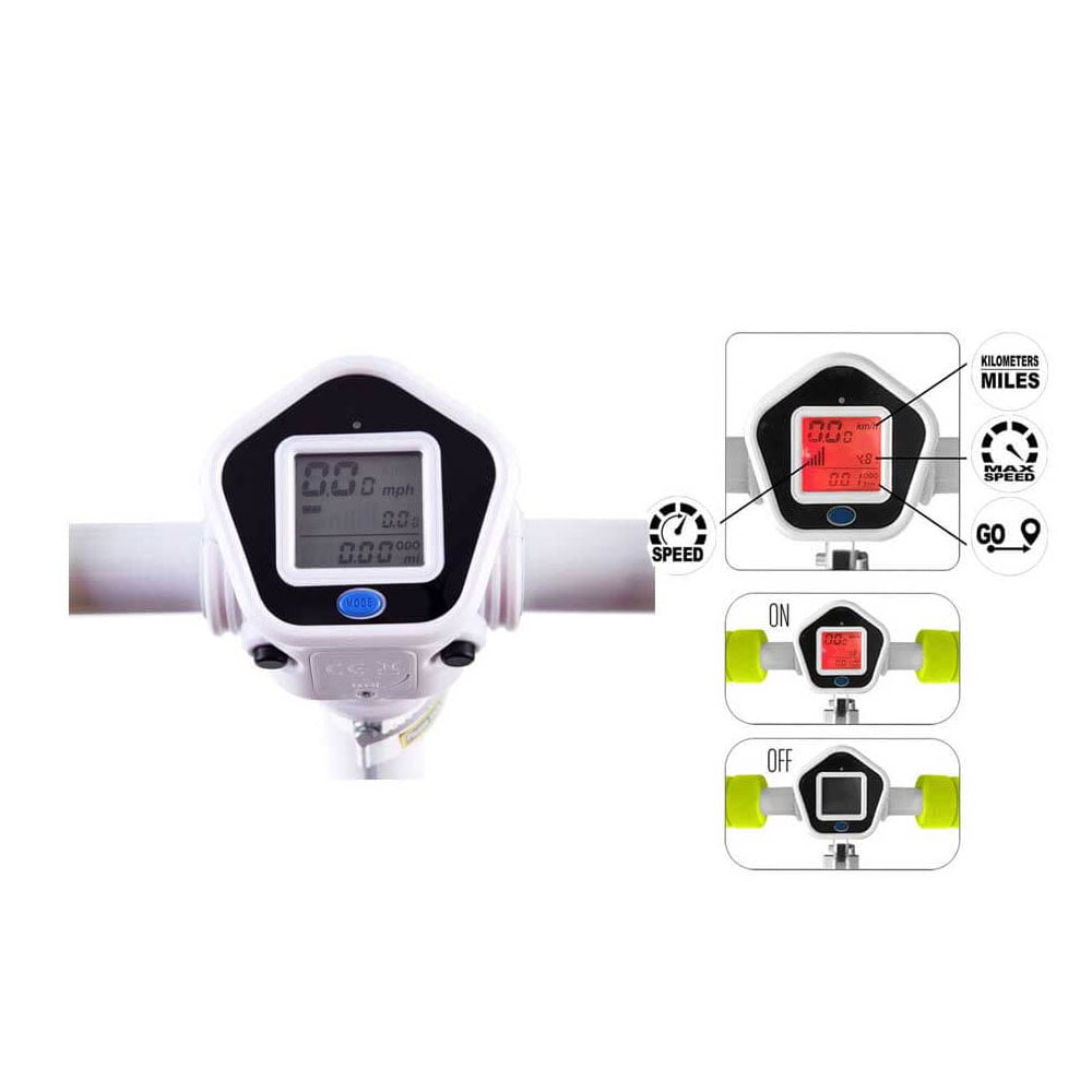 Детский самокат со спидометром Skids