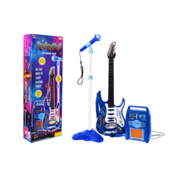 Bērnu elektroģitāra ar mikrofonu
