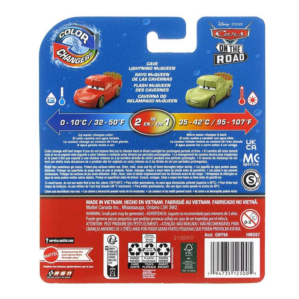 Cars Colour Changing Cave Lightning McQueen modelis.