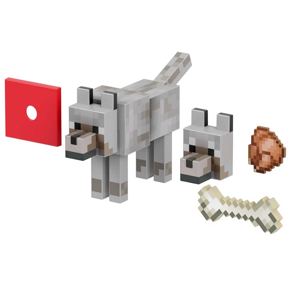 Майнкрафт Diamond Level фигурка Волка HLN41