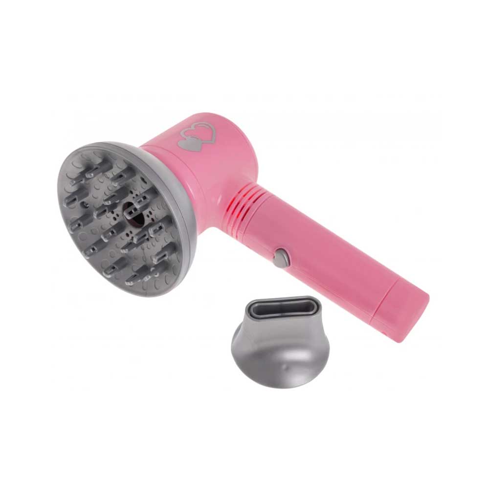 Rotaļu matu fēns rozā krasā.