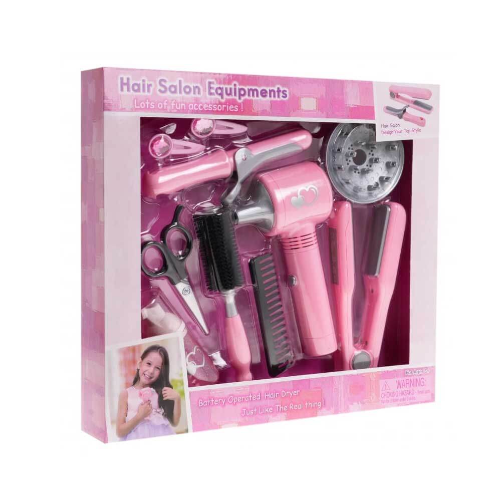 Rotaļu Friziera komplekts bērniem, rotaļu fēns.