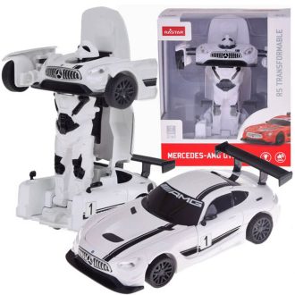 Автомобиль мерседес машинка трансформер GT3 AMG White RS Transformable Rastar 553328