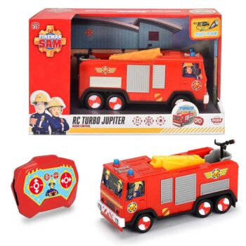 Radiovadāma ugunsdzēsēju mašīna, ugunsdzēsējs Sems Dickie Fireman Sam RC Turbo Jupiter