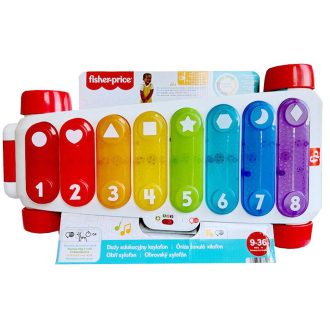 Bērnu lielizmēra velkams ksilofons Giant Light-Up Xylophone Fisher-Price HJK39 (5 valodas) HJK41