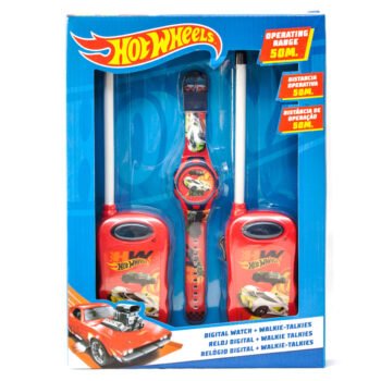 Bērnu rācijas un rokas pulkstenis Hot Wheels 50m
