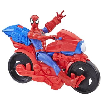 Spider-Man figūriņa ar motociklu Titan Hero Series Sounds and Phrases E3364