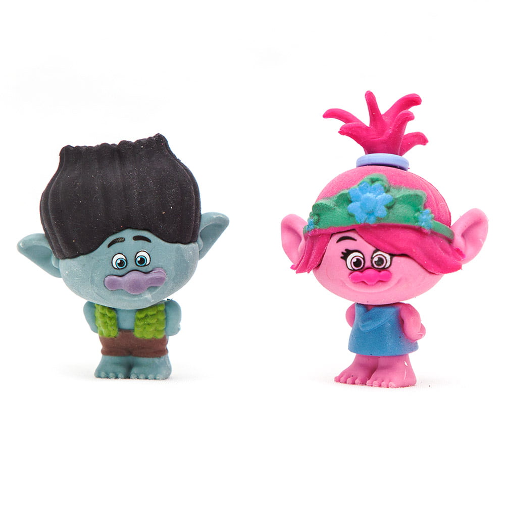 Набор фигурок ластиков Тролли World Tour 3D Puzzle Eraser Set