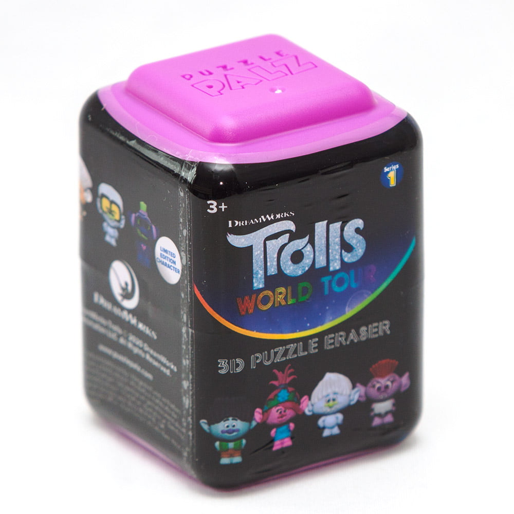 Набор фигурок ластиков Тролли World Tour 3D Puzzle Eraser Set