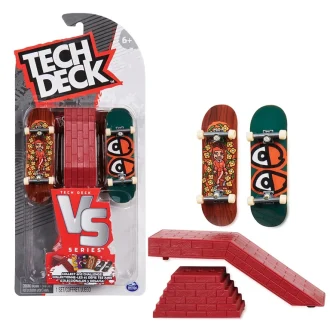 Tech Deck divi pirkstu skrituļdēļi un šķērslis 6061574 fingerboard Krooked