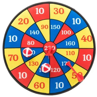 Bērnu spēle darts ar lipekļiem.