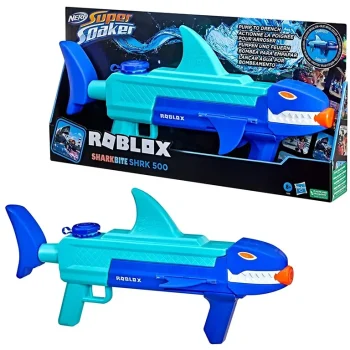 Водный пистолет Нерф Nerf Super Soaker Roblox Sharkbite SHRK 500