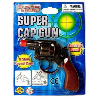 Metāla rotaļu ierocis (revolvers) ar pistoniem Cap Gun 8 shot