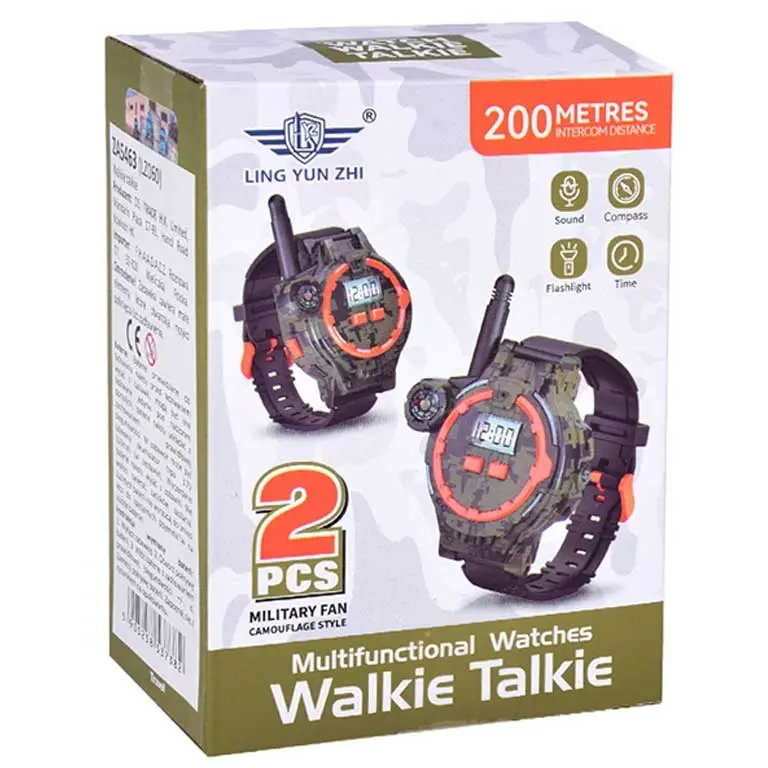 Bērnu rācijas, pulkstenis ar kompasu Walkie Talkie 200 m