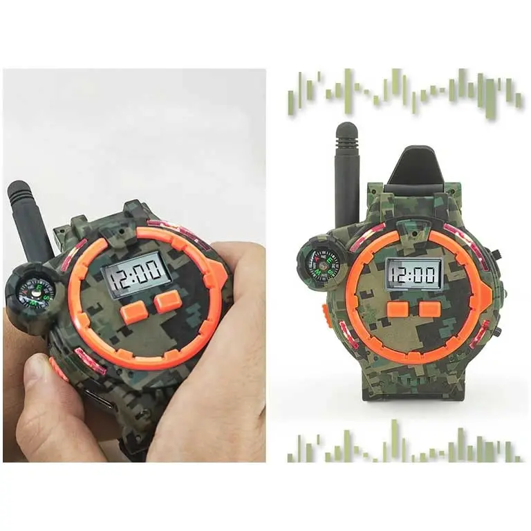 Bērnu rācijas, pulkstenis ar kompasu Walkie Talkie 200 m