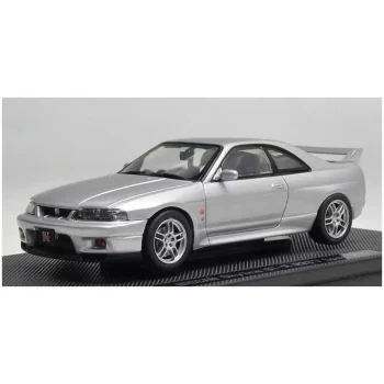 Nissan Skyline GT-R R33 V Spec Silver 1995 модель автомобиля 1:43 EBBRO