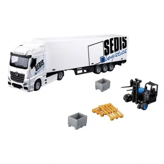 Mercedes-Benz модель тягача с погрузчиком 1:43 Bburago 31471