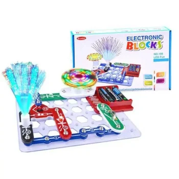 Bērnu elektroniskā spēle mazais elektriķis Electronic Blocks (elektroniskais konstruktors)