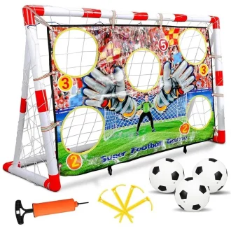 Bērnu futbola vārti ar mērķi.