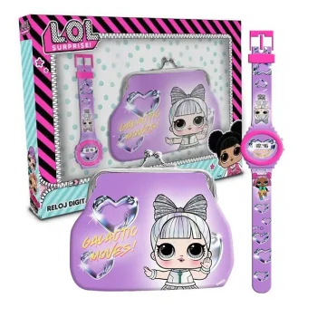 LOL Surprise “Galactive Moves” naudas maciņš un bērnu rokas pulkstenis