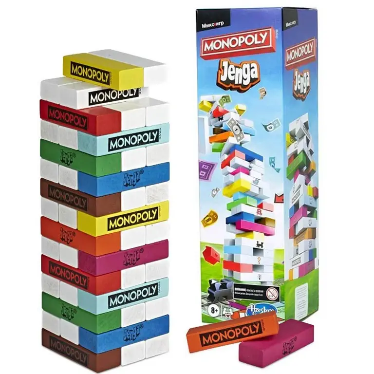 Galda spēle Mashups Monopoly Jenga E8831 Hasbro