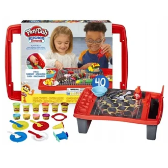 Play-Doh Kitchen Big Grillin 40pcs plastilīna komplekts Hasbro E8742