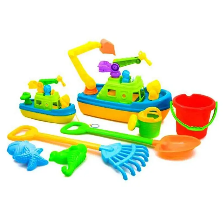 Pludmales rotaļlietas, rotaļu kuģis Large Boat