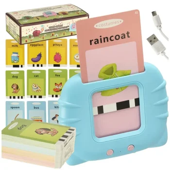 Angļu valodas karšu lasītājs Blue Card Early Education kartiņas