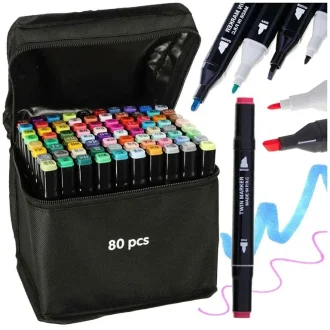 Divpusējie marķieri (flomāsteri) Sketch Markers 80