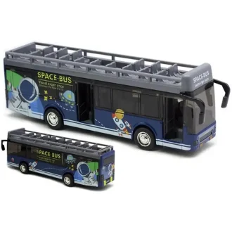 Metāla autobusa modelis Space-Bus rotaļu autobuss