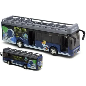 Metāla autobusa modelis Space-Bus rotaļu autobuss