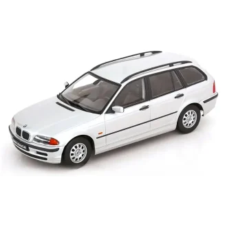 BMW E46 Touring 1999 silver auto modelis 1:18 KK Scale