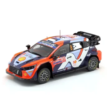 Hyundai i20 WRC NR.8 O.Tänak M.Järveoja Chile 2024 auto modelis 1:18 IXO