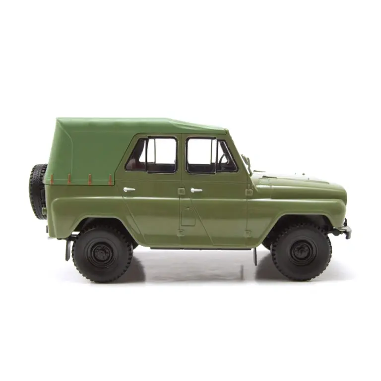 UAZ 469 Green 1975 auto modelis 1:24 WhiteBox