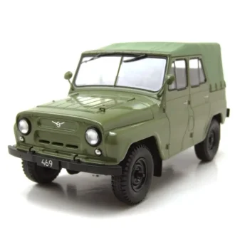 UAZ 469 Green 1975 auto modelis 1:24 WhiteBox