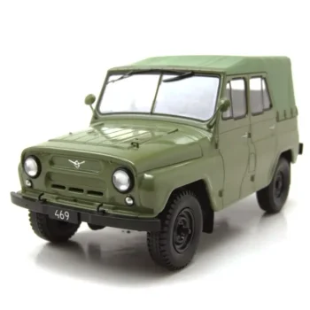 UAZ 469 Green 1975 auto modelis 1:24 WhiteBox