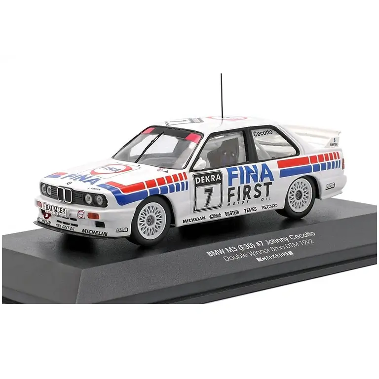 BMW M3 E30 Nr.7 Double Winner Brno DTM 1992 Johnny Cecotto auto modelis 1:43 CMR