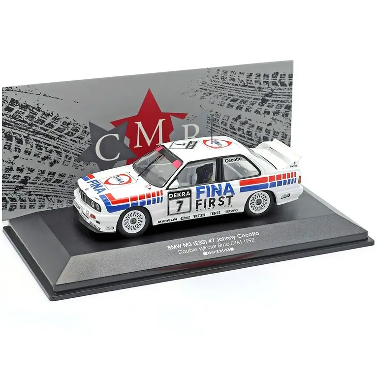 BMW M3 E30 Nr.7 Double Winner Brno DTM 1992 Johnny Cecotto auto modelis 1:43 CMR