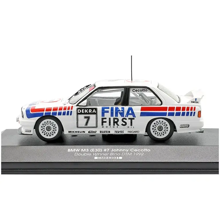BMW M3 E30 Nr.7 Double Winner Brno DTM 1992 Johnny Cecotto auto modelis 1:43 CMR