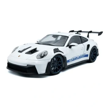 Porsche 911 992 GT3 RS Coupe White 2024 auto modelis 1:18 Solido