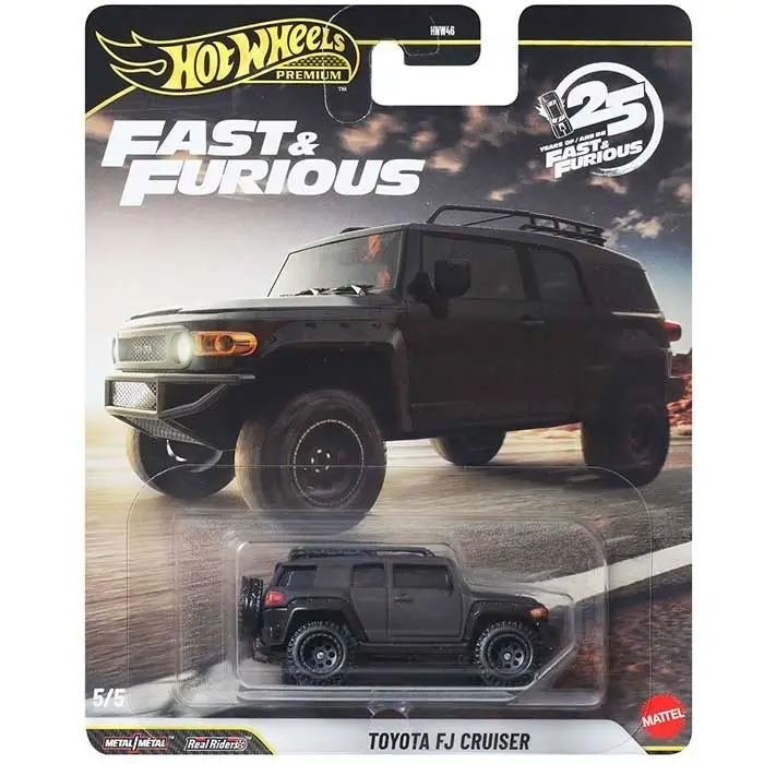 Hot Wheels Premium 25 Years of Fast and Furious Toyota FJ Cruiser automašīnas modelis HNW46
