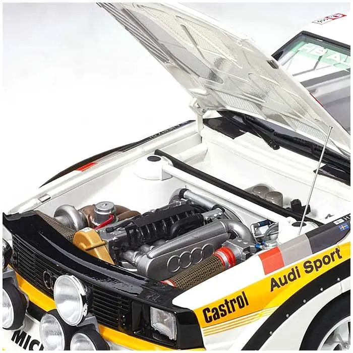 Audi Quattro S1 Rally Monte Carlo 1986 H.Mikkola A.Hertz Nr.6 automašīnas modelis 1:18 AUTOart