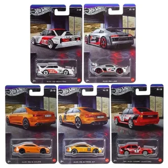 Pilns Hot Wheels Silver Series Audi piecu metāla auto modelīšu komplekts mērogā 1:64 GRT01 979Q.